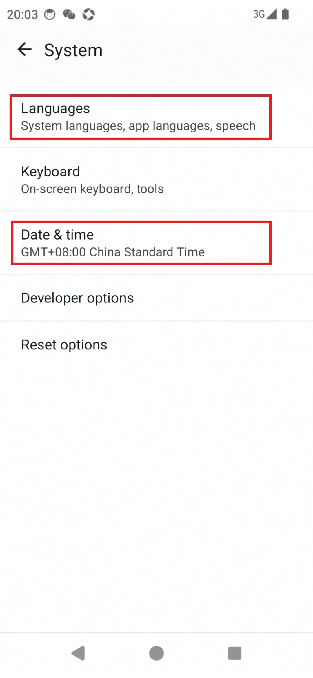 Date and Time Settings