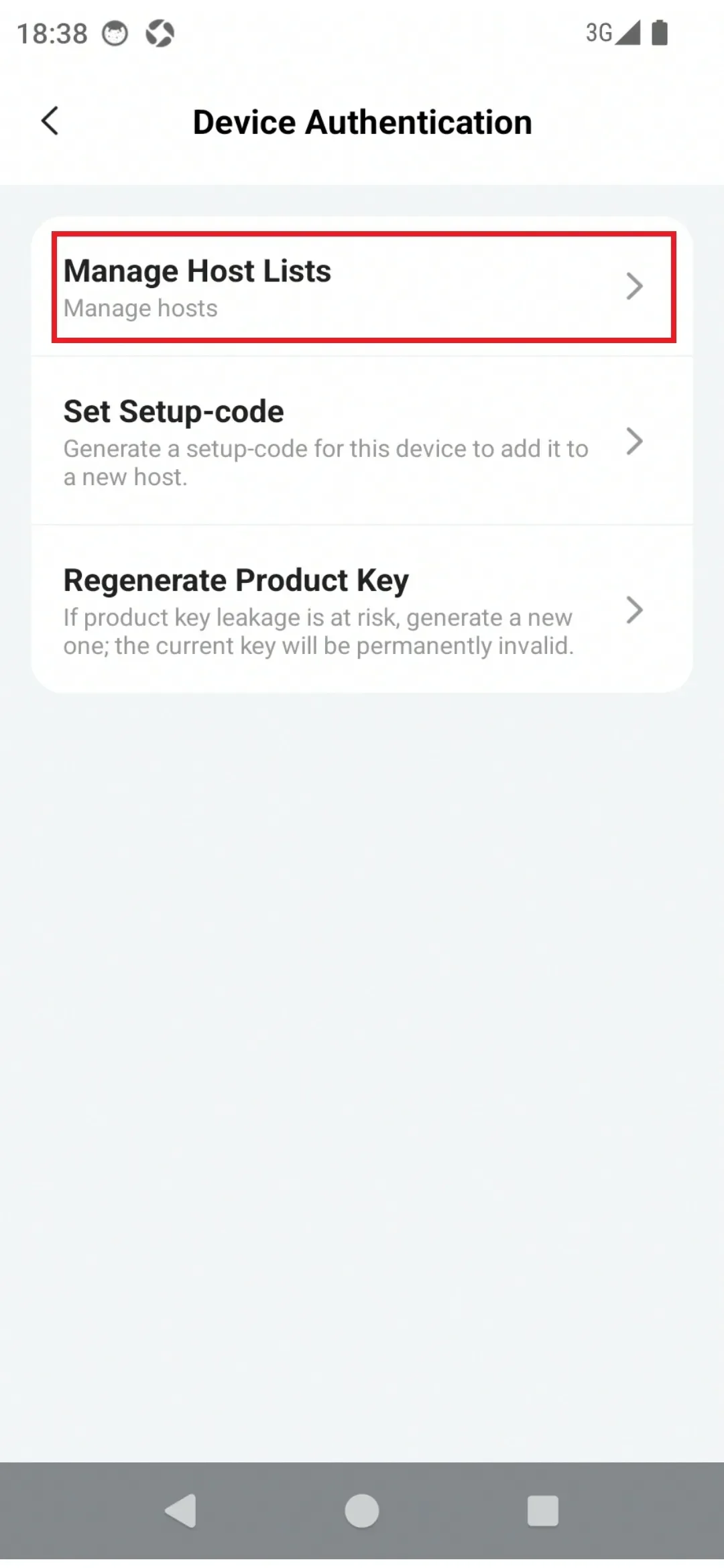 Manage Host Lists