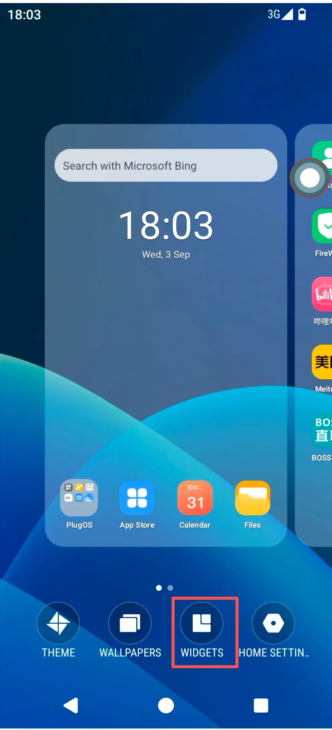 Add Widget