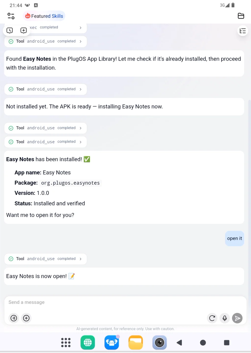 App installation process
