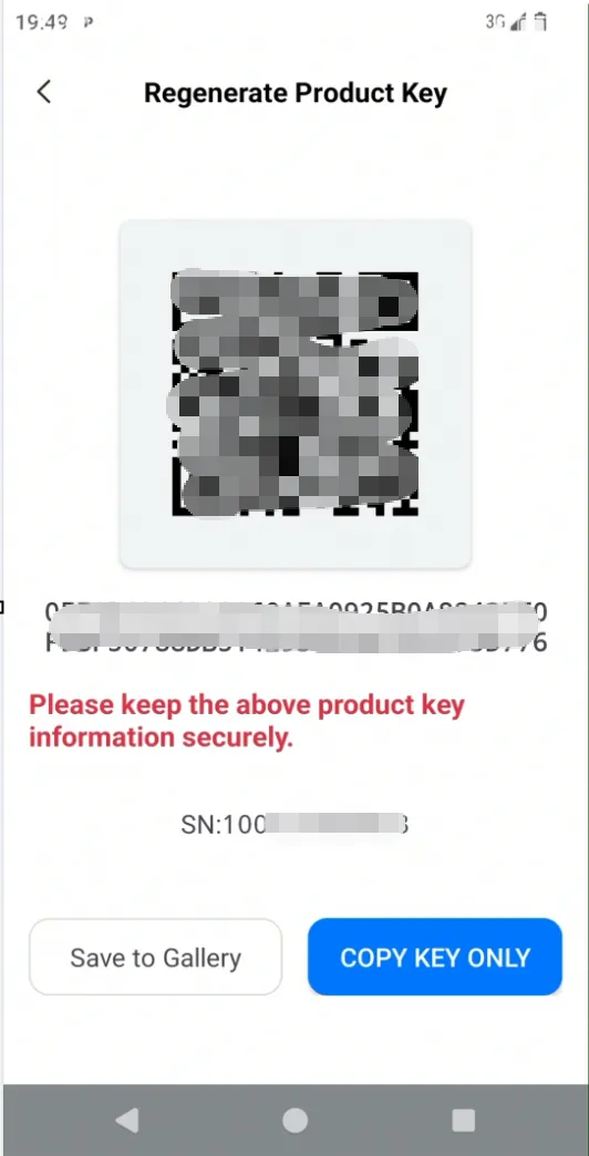 Regenerate Product Key