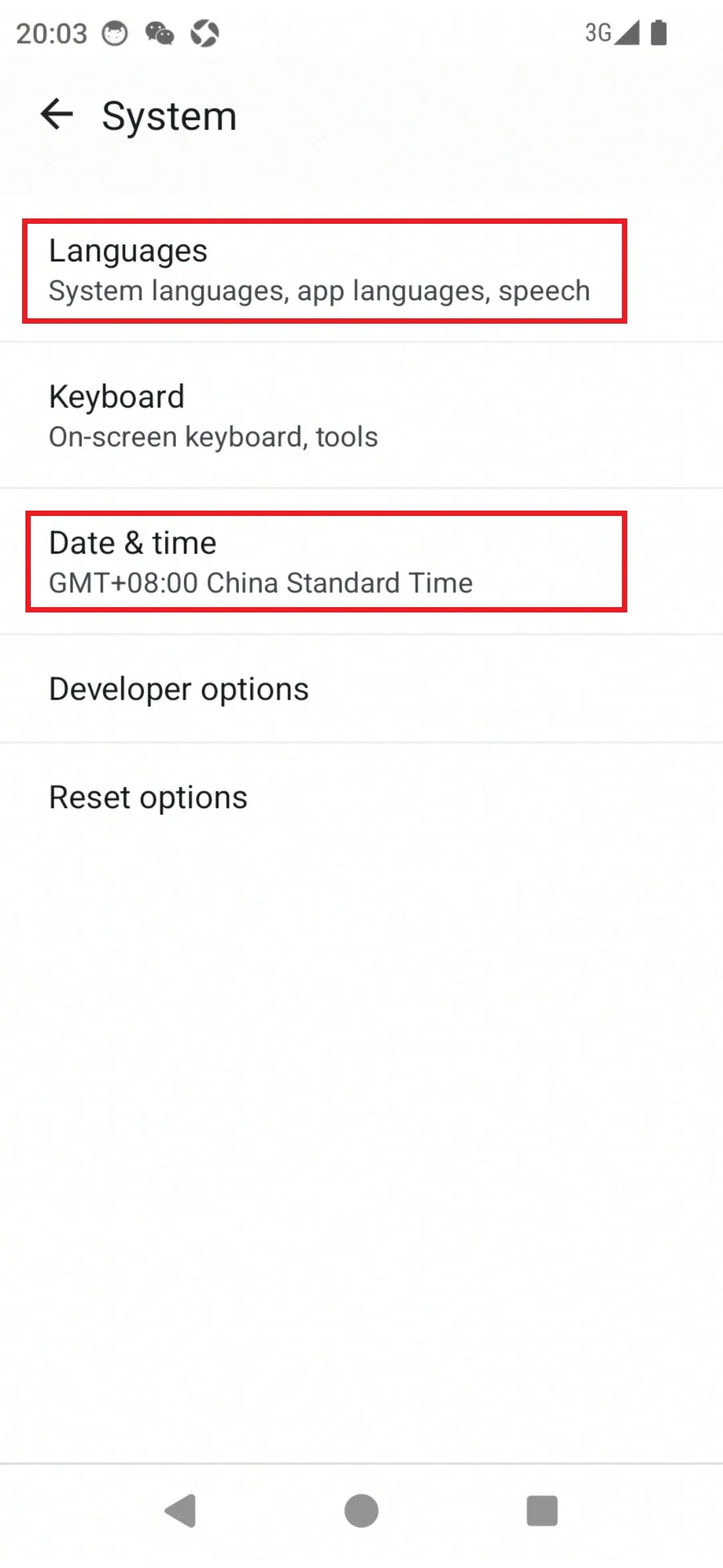 Date and Time Settings