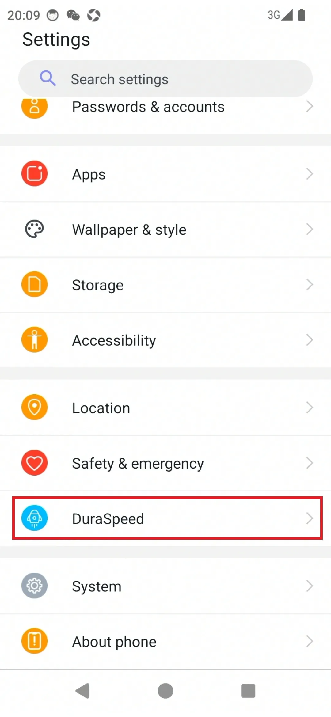 App Optimization Settings