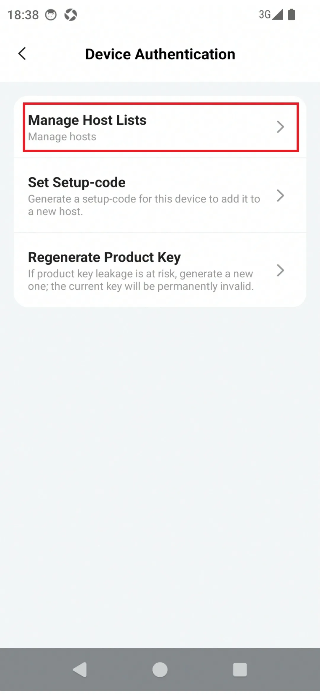 Manage Host Lists