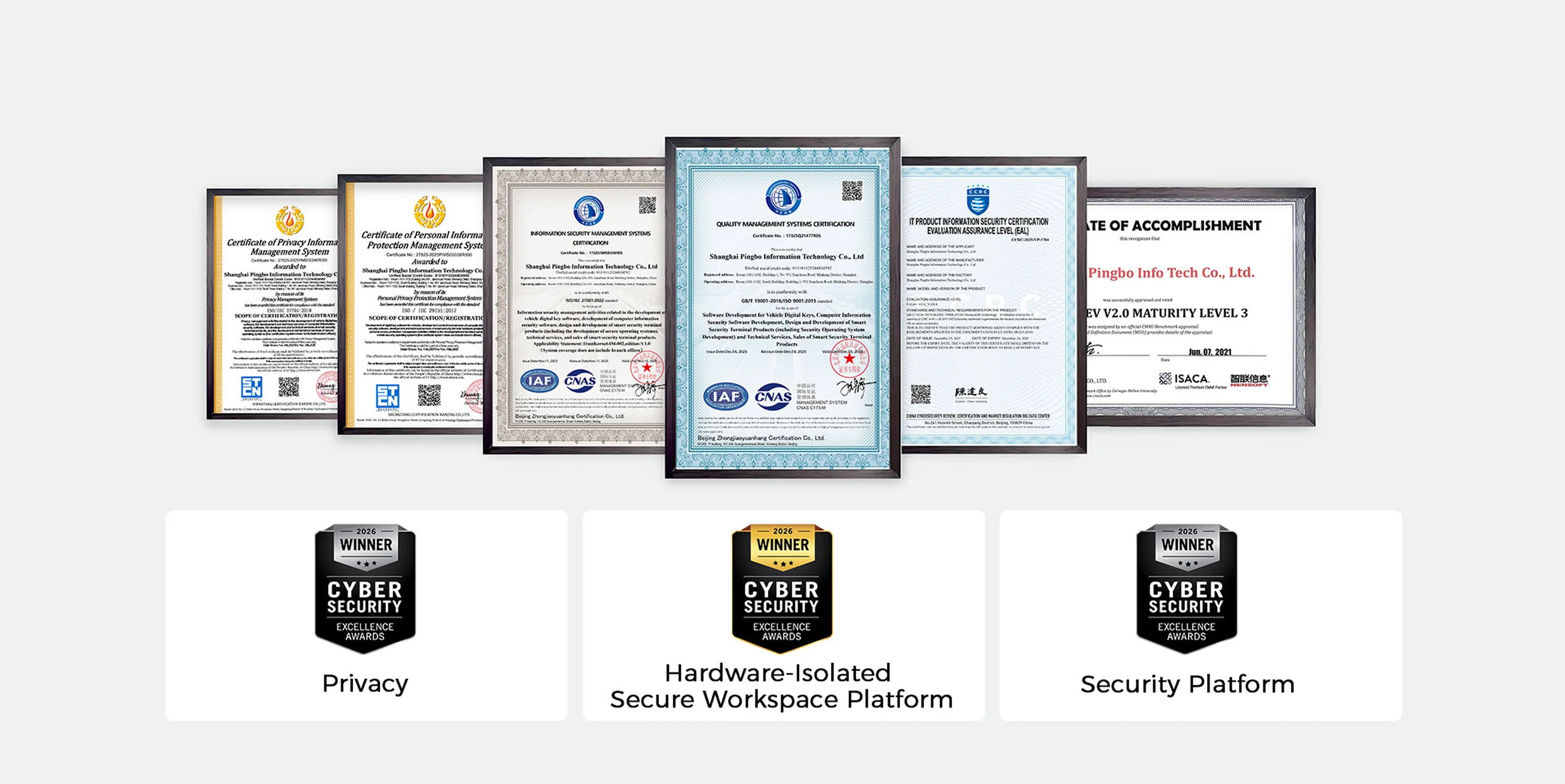 certifications