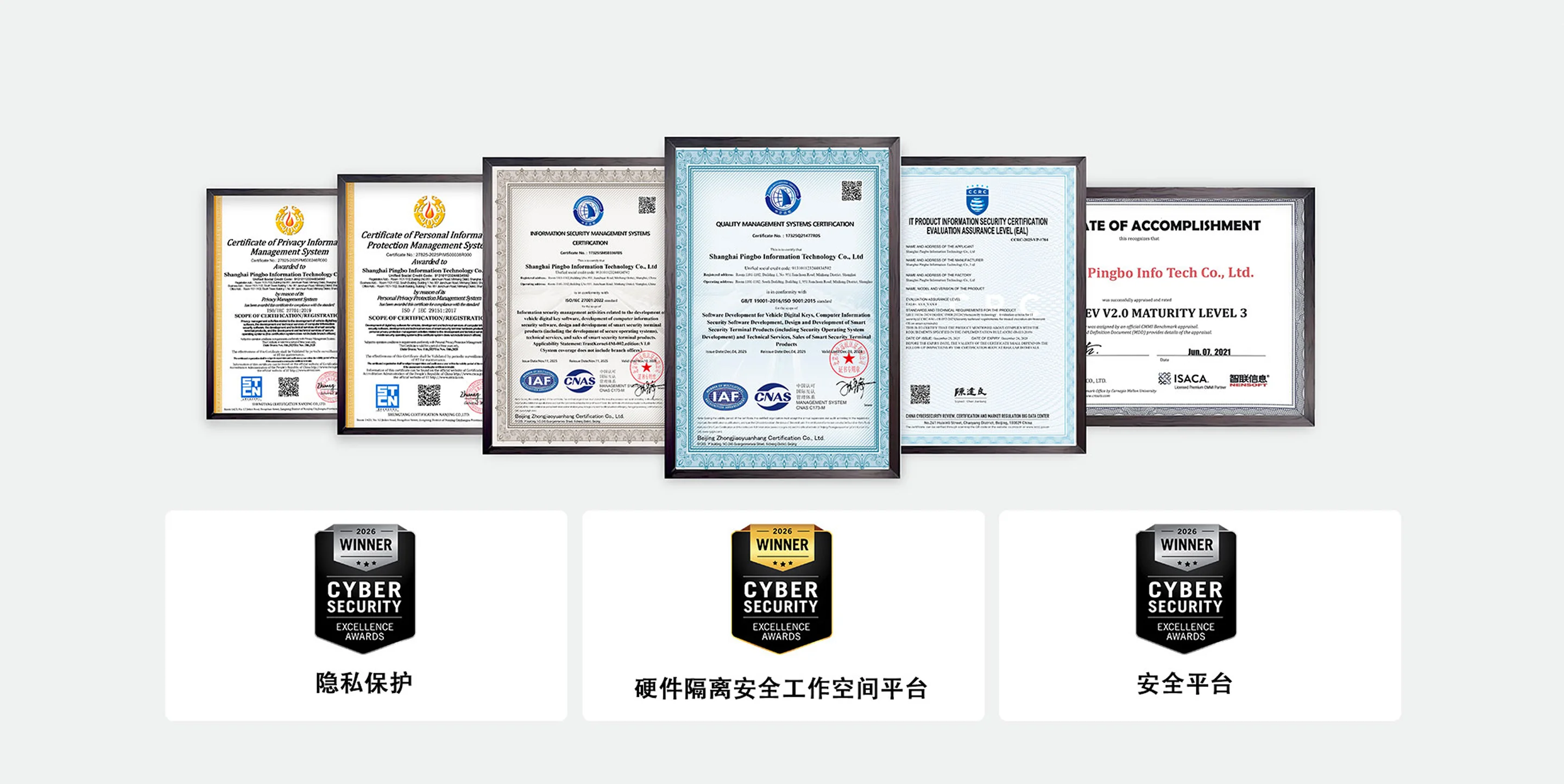 certifications